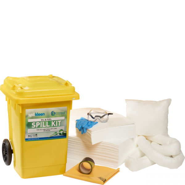 Kit compacto Anti-Derrame p/Oleo e Hidrocarbonetos para 80 l