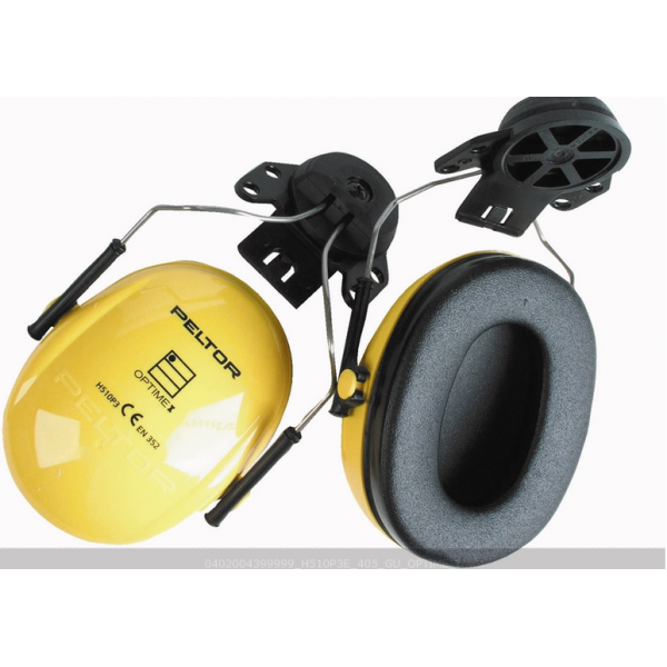 Abafador auricular Peltor OPTIME I p/capacete c/ligação P3E