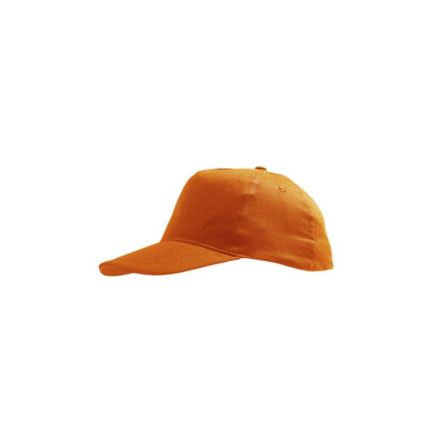Boné de 5 painéis para criança, 100% algodão, 180gr/m2.