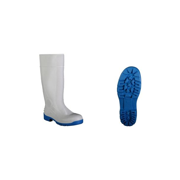 Bota (Galocha) Branca em pvc c/borracha nitrilica c/biq.aço