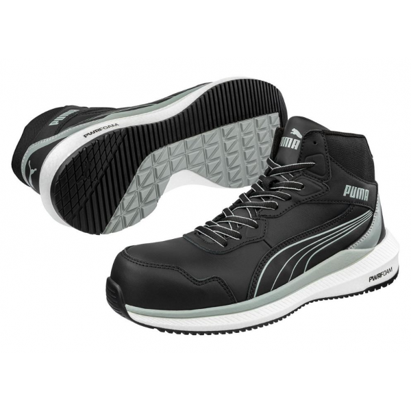 Bota Puma ZOOM Black Mid, S3S ESD FO HRO SR.