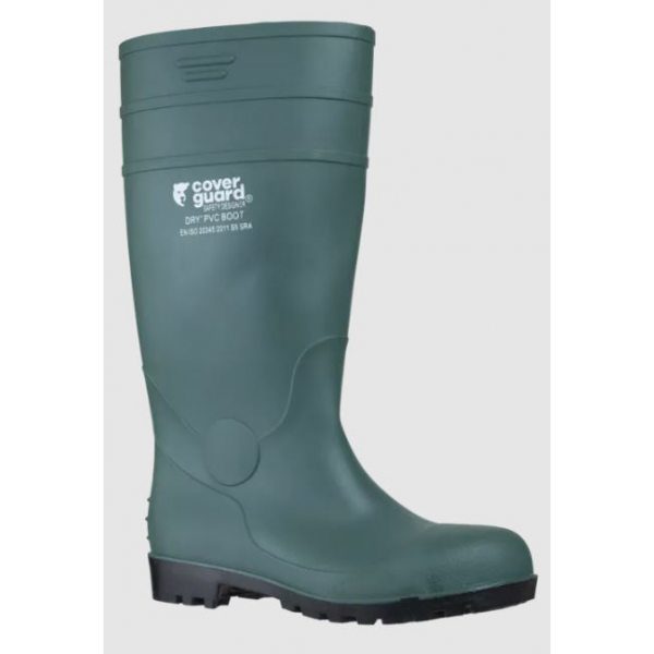 Bota (galocha), em PVC, com biqueira de aço. S5 SR FO.