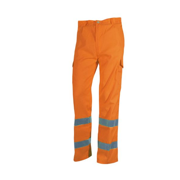 Calça de alta visibilidade, 80% poliéster 20% algodão, 240 g