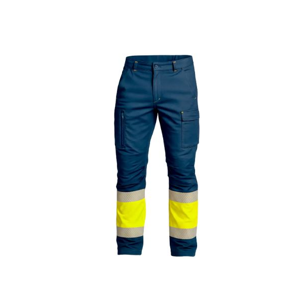 Calça Trail em AV, bicolor, stretch, tecido repelente a água