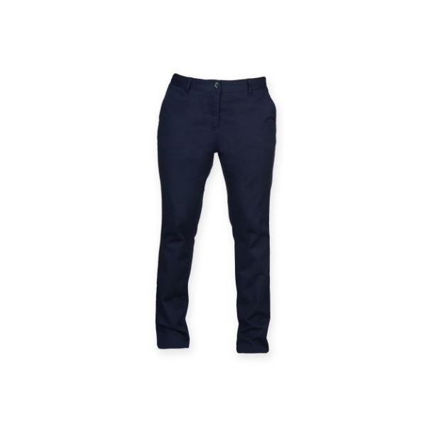 Calças chino de Senhora, stretch. 97% algodão e 3% elastano.