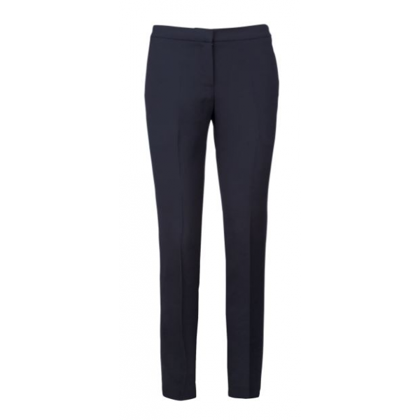 Calça de senhora, 64% poliéster/34% viscose/2% elastano.