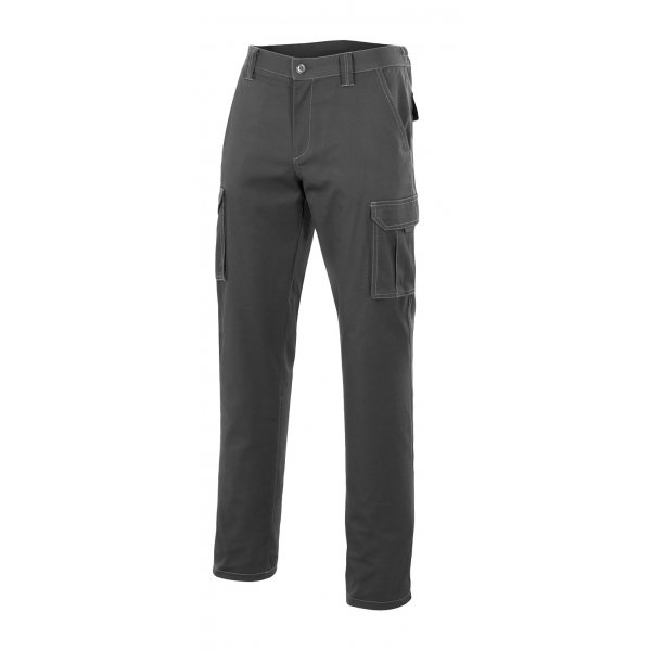 Calça trabalho multibolsos c/6 bolsos, 65%Pol.+35%Alg.c/240g