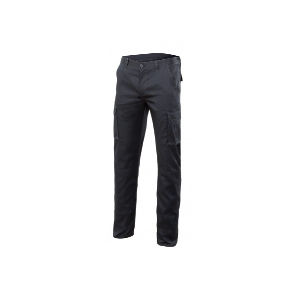 Calças stretch multibolsos,16% poli/46%alg./38% EMET. 290gm2