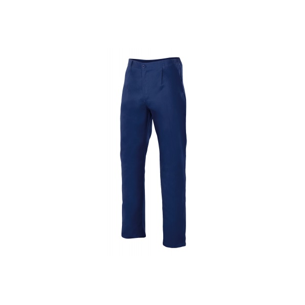 Calça azul marinho 180grs 100% algodão, s/ bolsos laterais