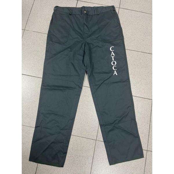 Calça Trab.Solasol c/bols.laterais,tec.100% Alg c/faixas ref