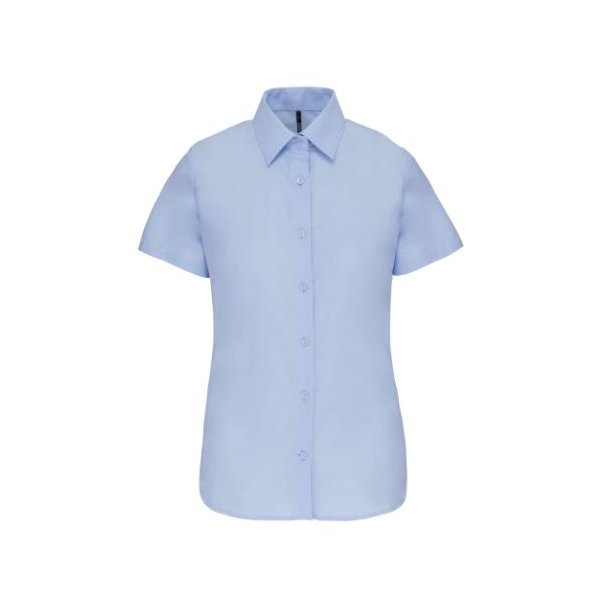 Camisa de senhora, manga curta. Tecido Oxford.
