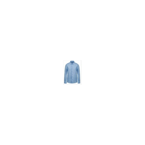 Camisa de homem em 100% algodão popeline de manga comprida