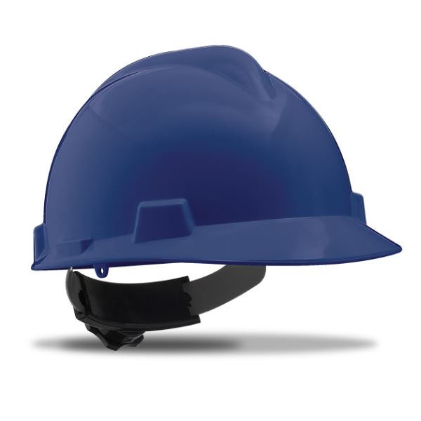Capacete \"Roller\", em HDPE, aperto por roleta, não ventilado