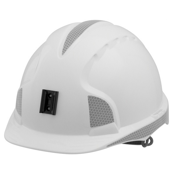 Capacete EVO3 JSP para Mineiros com reflectores, cor branco