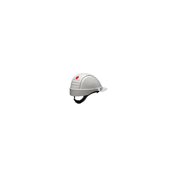 Capacete G2001 Branco sem ventilação com fixação de roquete
