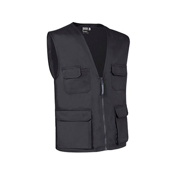 Colete multibolsos leve, 65% poliéster, 35% algodão, 200g/m2