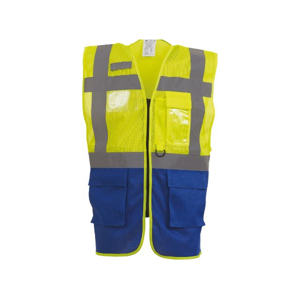 Colete em AV, em malha de rede. 100 poliéster.