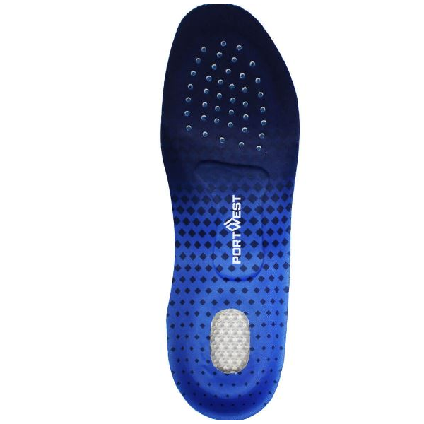 Palmilha ergonómica FC81, amortecimento em gel.