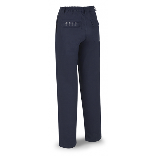 Calça ignífuga e anti-estática, 100% algodão, 260 g/m2.