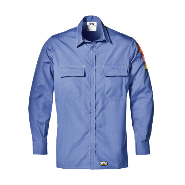 Camisa Unisexo Az.Claro Ignifuga, Anti-Estatica e Anti-Acido