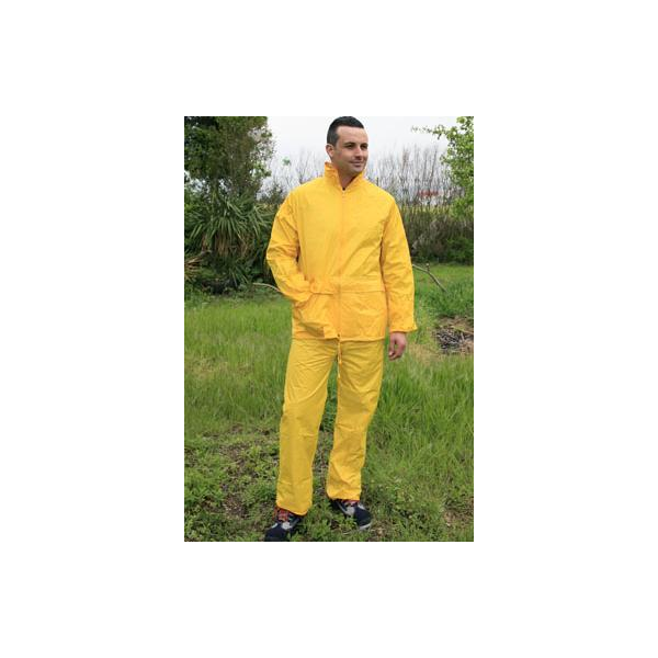 Fato Impermeavel Nylon de cor Amarelo