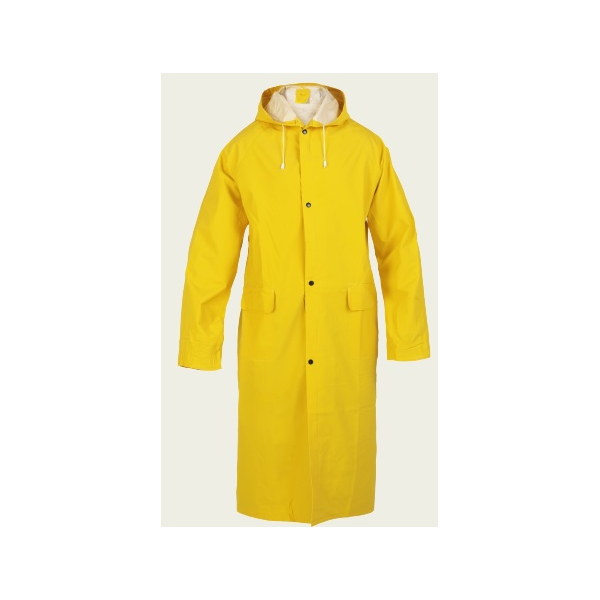 Capa Impermeavel PVC/ Poliester na cor Amarelo.