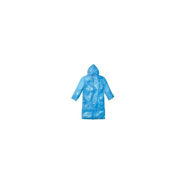 Capa impermeavel de cor azul 100% polietilene