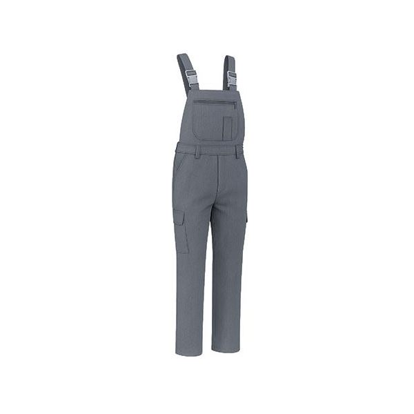 Jardineira Cargo, 65% poliéster e 35% algodão. 250 g/m2.