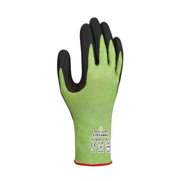 Luva Showa S-TEX Alpha XC820, resistente a cortes.