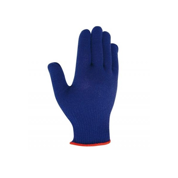Luva em fibra térmica Thermastat® s/ costuras, cor azul