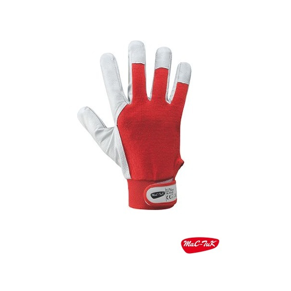 Luva fina pele/algodao c/regulaçao em velcro Mac-Tuck BALL