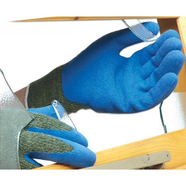 Luva anti-corte s/costuras recoberta latex POLYCO REFLEX G5