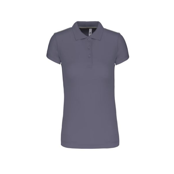 Pólo de senhora, m/ curta, 100% poliéster. 155g/m2.