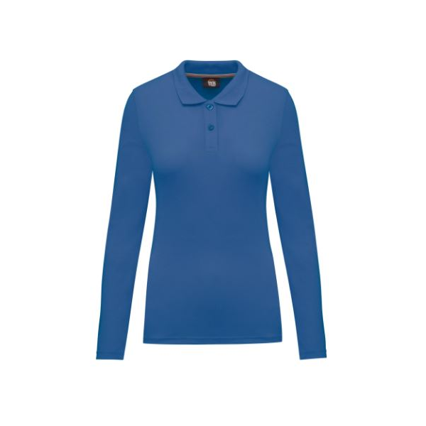 Pólo de senhora, m/ comprida, lavável a 60º.