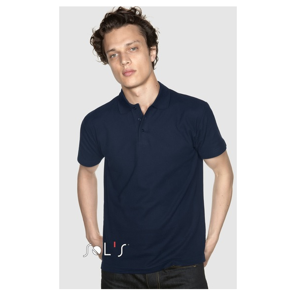 Polo Homem manga curta,malha Piquet c/210 grs Spring SOLS