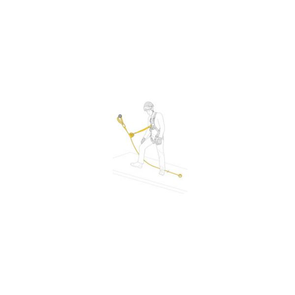 Linha de vida vertical Petzl Asap Lock, com 20 metros.