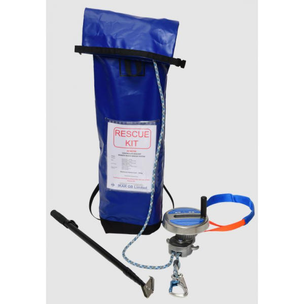Kit de resgate com 100 mts de corda- Rescue Kit completo