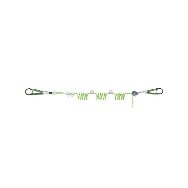 Linha de vida temporária horizontal, 45mts. 4 utilizadores.