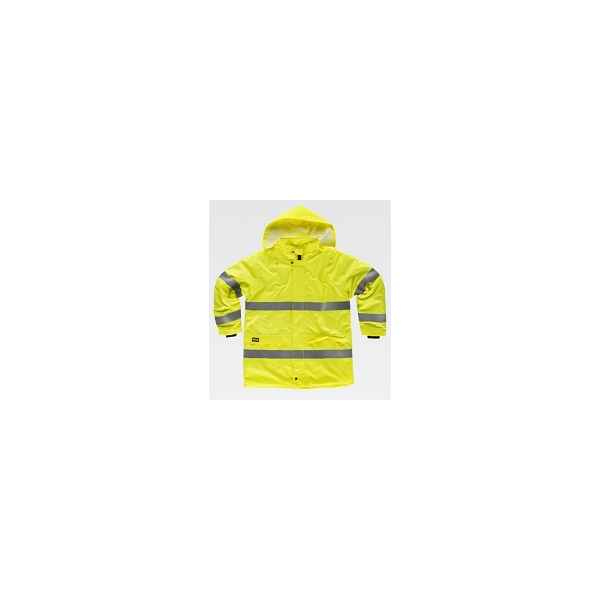 Parka A.V. impermeável em tecido Oxford, 100% poliéster.