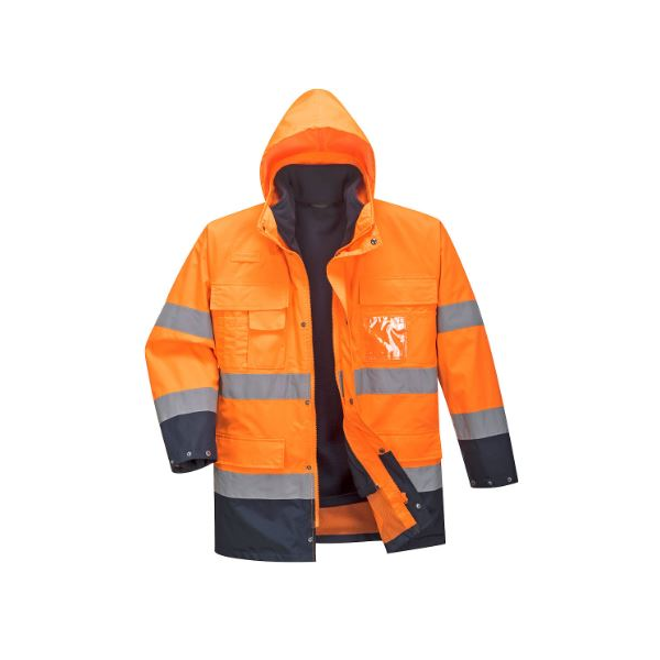 Parka leve em AV, 3 em 1, poliéster revestido a PU.