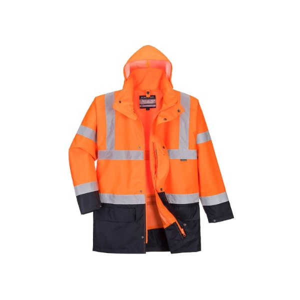 Parka S766 em AV, bicolor, 5 em 1.