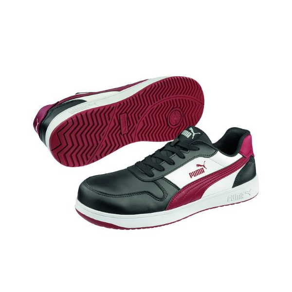 Sapatilha Puma Frontcourt Blk/Wht/Red, S3L ESD FO HRO SR.