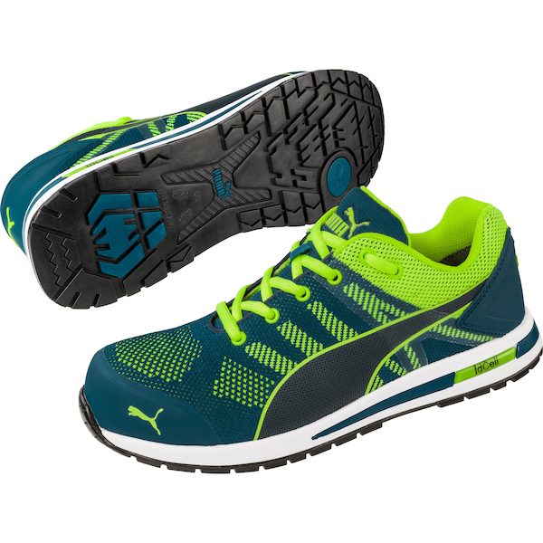 Sapatilha PUMA Elevate Knit Green Low, S1P, ESD, HRO, SRC.