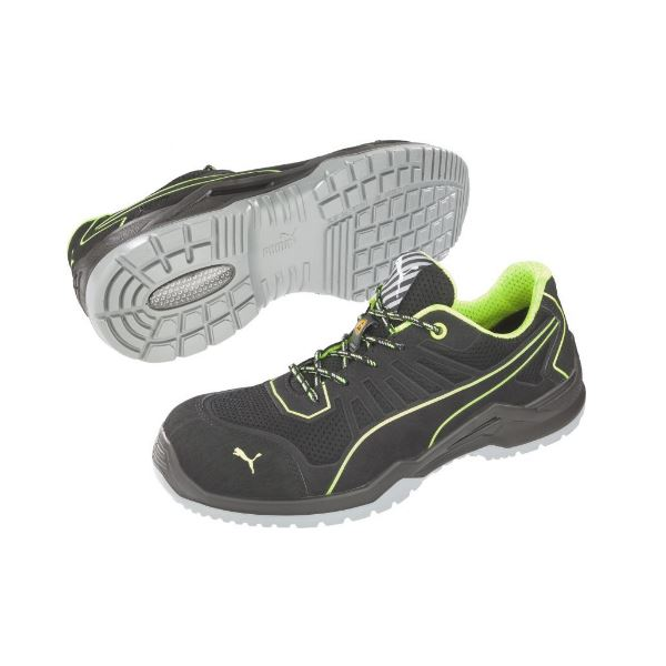 Sapatilha Puma Fuse TC Green Low. S1P, ESD, SRC.