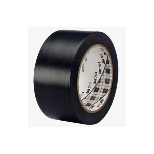 Fita autocolante em vinil 3M™ 764, preta, 50mmx 33mts.