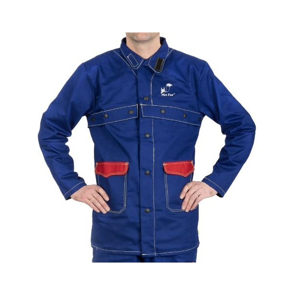 Casaco de soldadura Fire Fox, em algodão ignífugo, 305 g/m2.