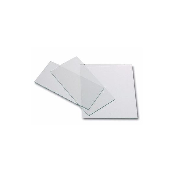 Vidro mineral incolor, para soldadura. D: 110 x 55 x 2mm.
