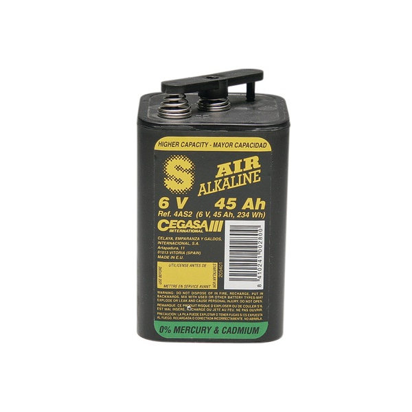 Baterias 6 volts 45 amperes p/lanternas maxilite (7 x+ dur.)