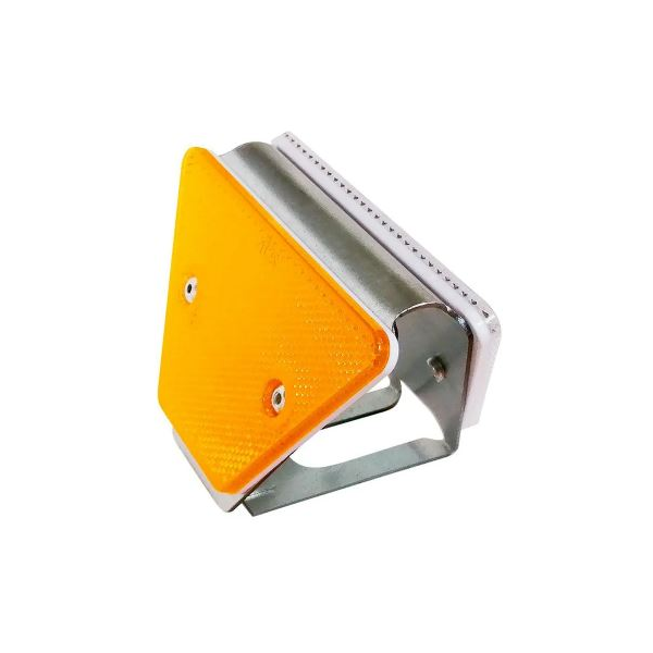 Refletor bidireccional para guardas metálicos (Rails).