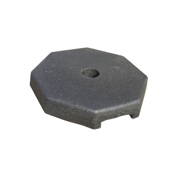 Base em borracha para postes de 60mm de diâmetro.